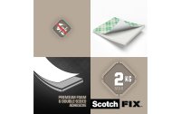 Scotch Innenmontagequadrate Scotch-Fix, 25 mm x 25 mm, Weiss