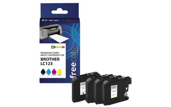 Freecolor Tinte Brother LC-123 Multipack Color