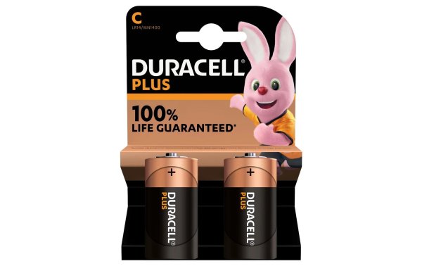 Duracell Batterie C Plus Power 2 Stück