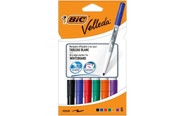 BIC Velleda 6 Stück