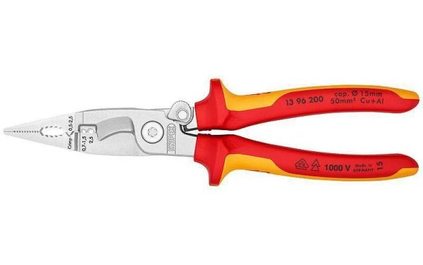 Knipex Elektro-Installtionszange 200 mm mit Öffungsfeder