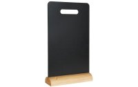 Securit Tischkreidetafel Silhouette Mini Schwarz/Hellbraun