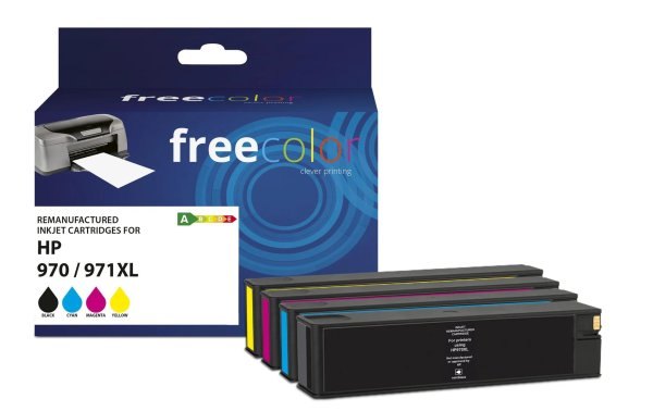 Freecolor Tinte HP No. 970/971 XL Multipack Color