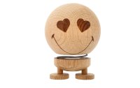 Hoptimist Aufsteller Bumble Smiley Love Oak M 9.5 cm, Nature