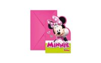 Amscan Geburtstagskarte Minnie 6 Stück