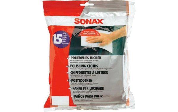 Sonax Poliervlies 15 Stück
