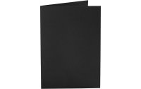 Creativ Company Blankokarte 10.5 x 15 cm ohne Couvert, Schwarz