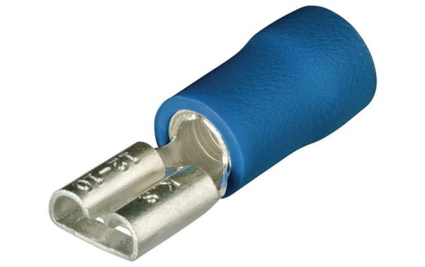 Knipex Flachsteckhülsen 6.3 x 0.8 mm Blau, 100 Stück