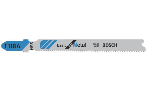 Bosch Professional Stichsägeblätter-Set T 118 A Basic for Metal, 5-teilig