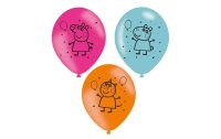 Amscan Luftballon PeppaPig 6 Stück, Latex