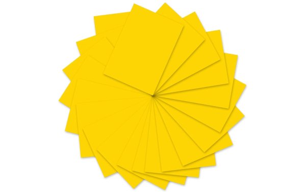 URSUS Tonzeichenpapier 50 x 70 cm, 130 g/m², 10 Blatt, Sonnengelb