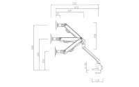 Neomounts by NewStar Tischhalterung FPMA-D750DWHITE2 bis 8 kg – Weiss