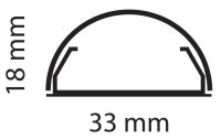 Multibrackets Kabelbrücke 1.1 m x 33 mm Grau