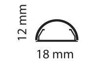 Multibrackets Kabelbrücke 1.1 m x 18 mm Weiss