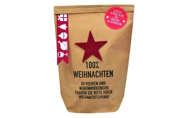 Wunderle Geschenktüte 100% Weihnachten