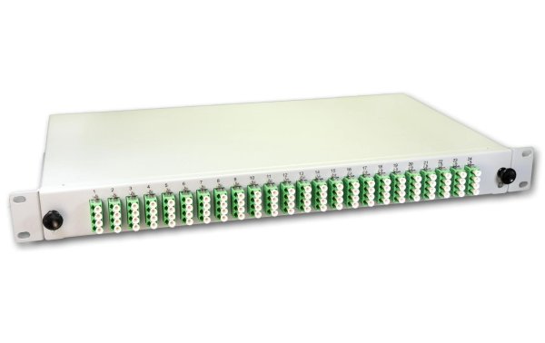 Lightwin Spleissbox 96 Fasern, 24x QLC/APC SM, 9/125µm OS2 Pigtail