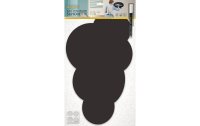 Securit Kreidetafel Silhouette Cloud mit Klett, Schwarz