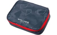 Walker Etui Pencil Box 22.5 x 16 x 6 cm, Grey Polygon