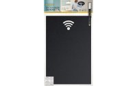 Securit Kreidetafel Silhouette WiFi 30 x 50 cm Schwarz