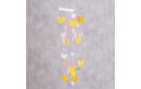 Boltze Windspiel Fjari Schmetterling 60 cm, Gelb/Lila/Rosa