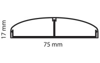 Multibrackets Kabelbrücke 1.1 m x 75 mm Schwarz