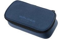 Walker Etui Pencil Box 21 x 10 x 6 cm, Marineblau