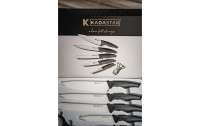 Kadastar Messer-Set Premium White 6-teilig, Silber/Weiss