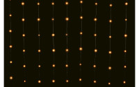 STT LED-Lichtervorhang Angel Hair, 264 LEDs, 1.2x2.2m, Schwarz