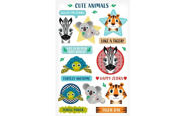 Herlitz Motivsticker Cute Animals 3 Bogen FSC