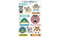 Herlitz Motivsticker Cute Animals 3 Bogen FSC