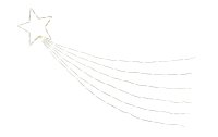 STT Dekolicht Comet tail, 28 cm, Silber