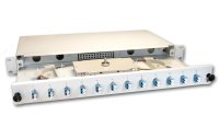 Lightwin Spleissbox 12 Fasern, 6x DLC/APC SM, 9/125µm OS2 Pigtail