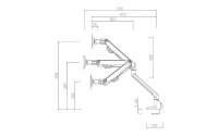 Neomounts by NewStar Tischhalterung FPMA-D750DBLACK2 bis 8 kg – Schwarz