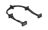 Delock Stromkabel SATA - 4x SATA 40 cm, schwarz