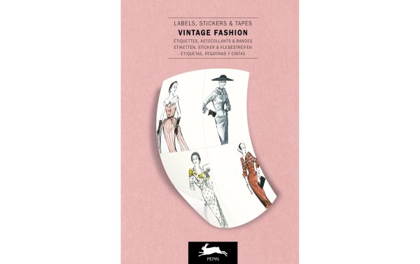 Pepin Press Stickerbuch Vintage Fashion 250 Stück