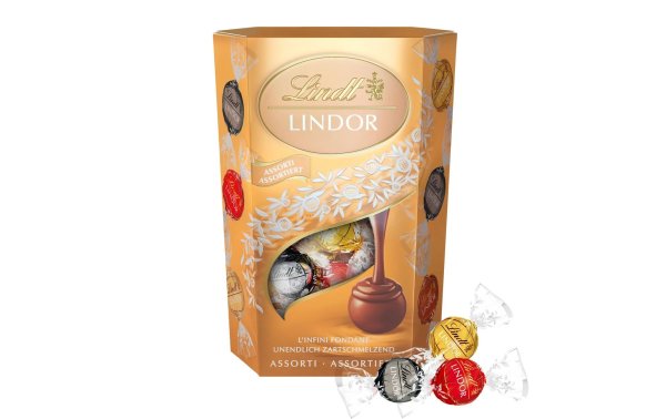 Lindt Schokoladen-Pralinen Lindor Kugeln Assortiert 200 g