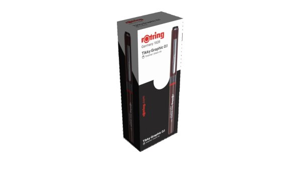 Rotring Fineliner Tikky Graphic 0.1 mm, Weinrot