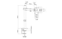 Neomounts by NewStar Tischhalterung FPMA-D540BLACK bis 8 kg – Schwarz