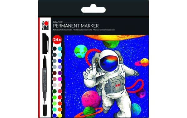 Marabu Permanent-Marker Hero of Galaxy 24 Stück