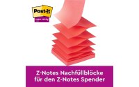 Post-it Notizzettel Z-Notes Super Sticky Mehrfarbig, 7.6 x 7.6 cm