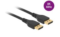 Delock Kabel DisplayPort, 8K/60Hz ohne Einrastfunktion, 2m