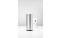 Brabantia Toilettenpapierhalter ReNew für 3 Rollen, Silber matt