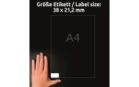 Avery Zweckform Universal-Etiketten LR3666 38 x 21.2 mm, 100 Blatt