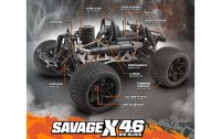 HPI Monster Truck Savage X 4.6 Big Block Nitro ARTR, 1:8