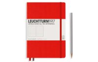 Leuchtturm Notizbuch Medium A5, Dot, 2-teilig, Rot