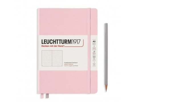 Leuchtturm Notizbuch Medium A5, Dot, 2-teilig, Puder