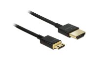 Delock Kabel 4K 60Hz HDMI - Mini-HDMI (HDMI-C), 3 m, Schwarz