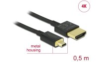 Delock Kabel 4K 60Hz HDMI - Micro-HDMI (HDMI-D), 0.5 m,...