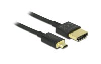 Delock Kabel 4K 60Hz HDMI - Micro-HDMI (HDMI-D), 0.25 m,...