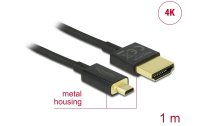 Delock Kabel 4K 60Hz HDMI - Micro-HDMI (HDMI-D), 1 m,...